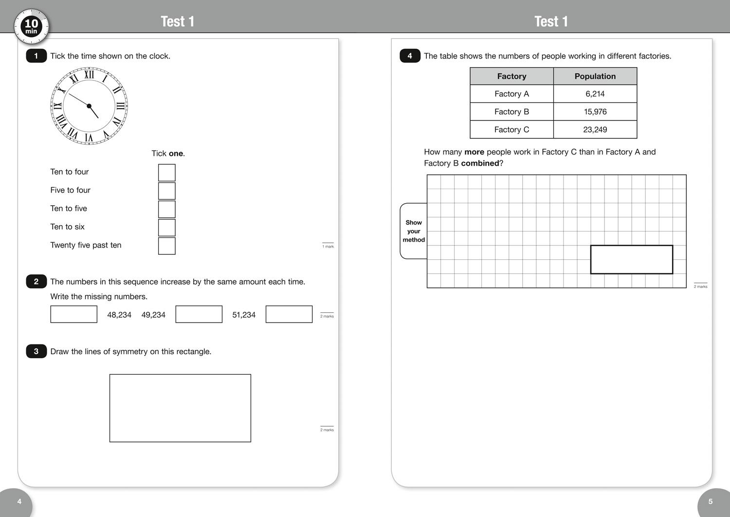 Bild: 9780008335892 | KS2 Maths Reasoning SATs 10-Minute Tests | For the 2025 Tests | Ks2