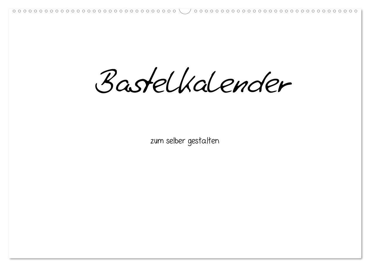 Cover: 9783675588905 | Bastelkalender - Weiss (Wandkalender 2024 DIN A2 quer), CALVENDO...