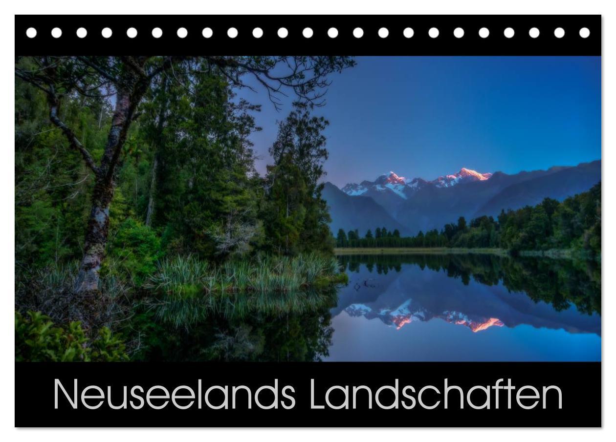 Cover: 9783435661534 | Neuseelands Landschaften (Tischkalender 2025 DIN A5 quer), CALVENDO...