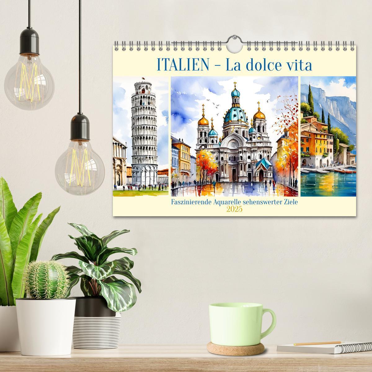 Bild: 9783457176320 | Italien - La dolce vita (Wandkalender 2025 DIN A4 quer), CALVENDO...