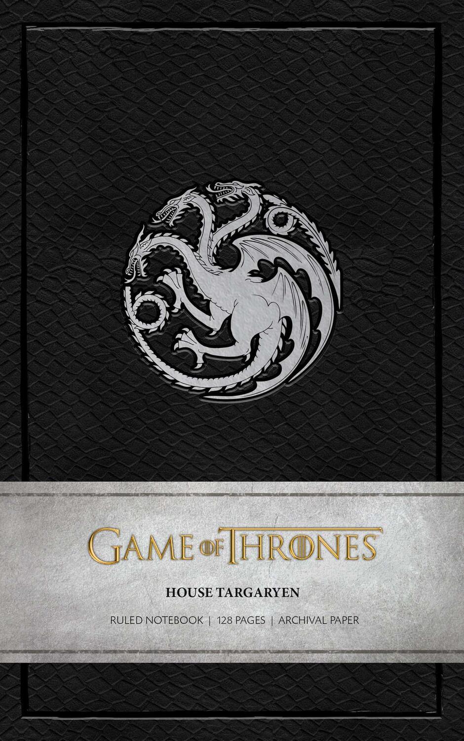 Cover: 9781683836667 | Game of Thrones: House Targaryen Ruled Notebook | Insight Editions