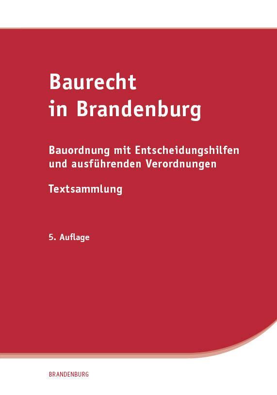 Cover: 9783949409004 | Baurecht in Brandenburg | Taschenbuch | Deutsch | 2021 | SV SAXONIA