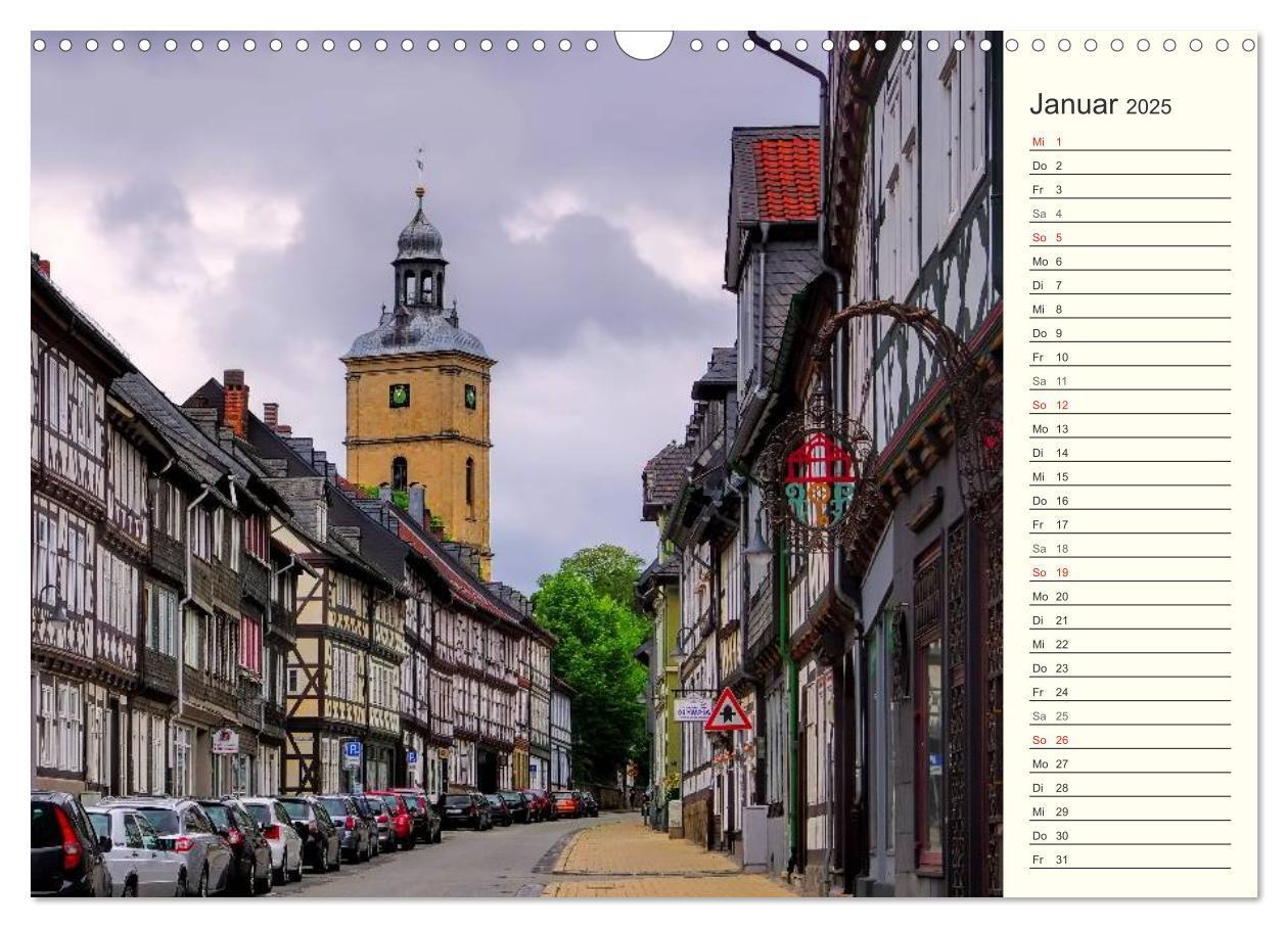 Bild: 9783435524518 | Goslar - Hanse- und Kaiserstadt im Harz (Wandkalender 2025 DIN A3...