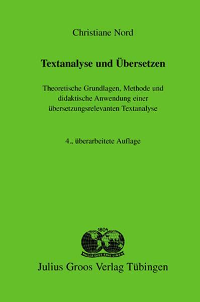 Cover: 9783872768681 | Textanalyse und Übersetzen | Christiane Nord | Taschenbuch | X | 2009