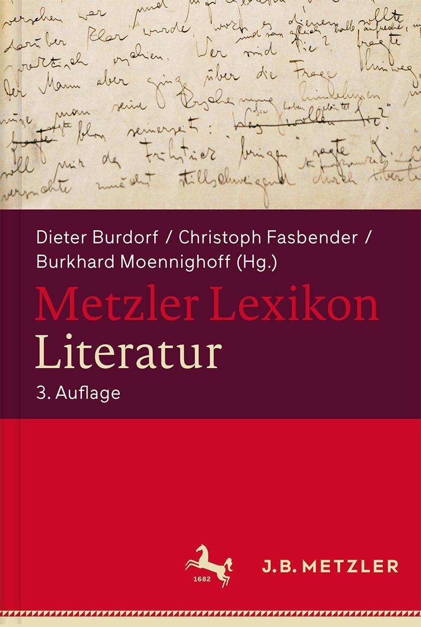 Cover: 9783476016126 | Metzler Lexikon Literatur | Begriffe und Definitionen | Buch | XVII