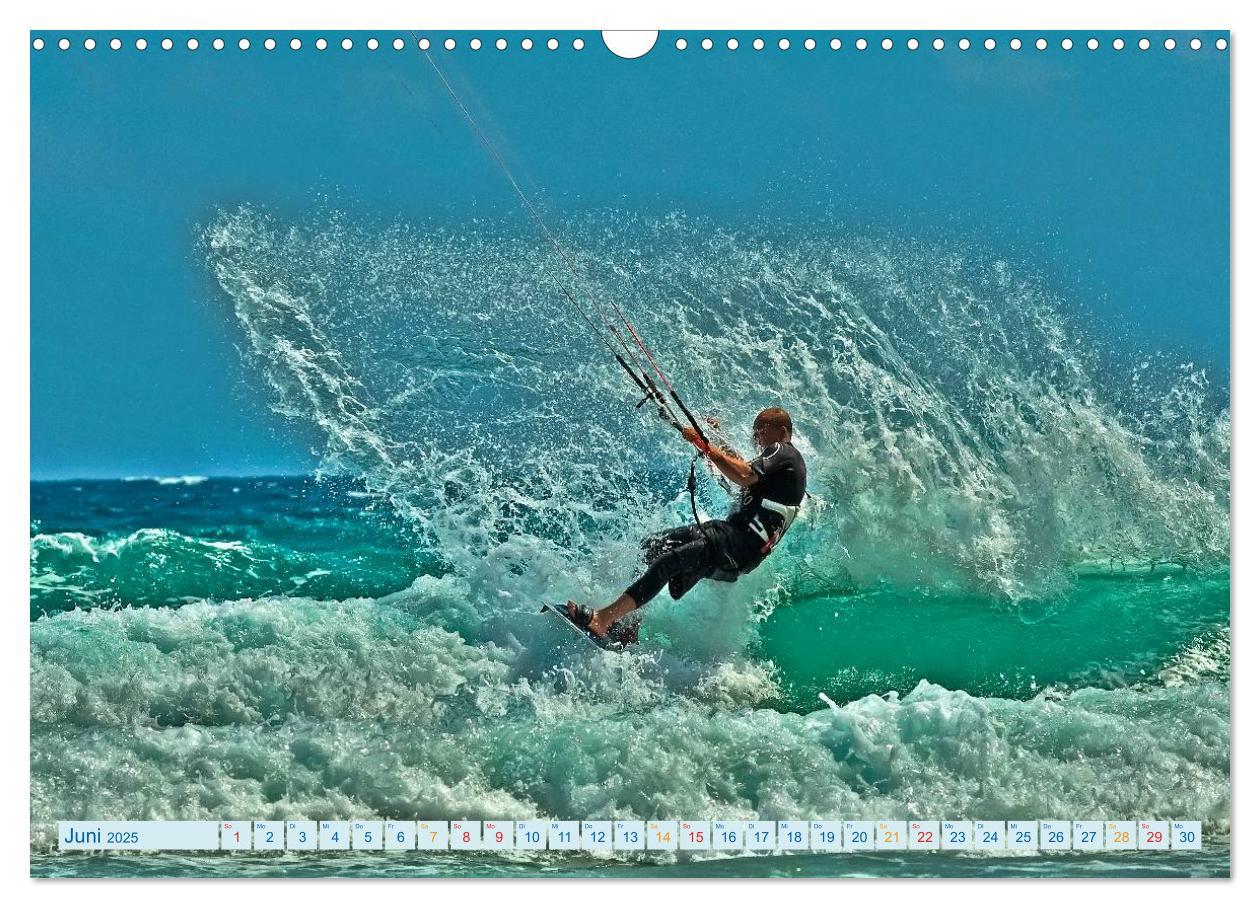 Bild: 9783435727117 | Kitesurfen - über den Wellen (Wandkalender 2025 DIN A3 quer),...