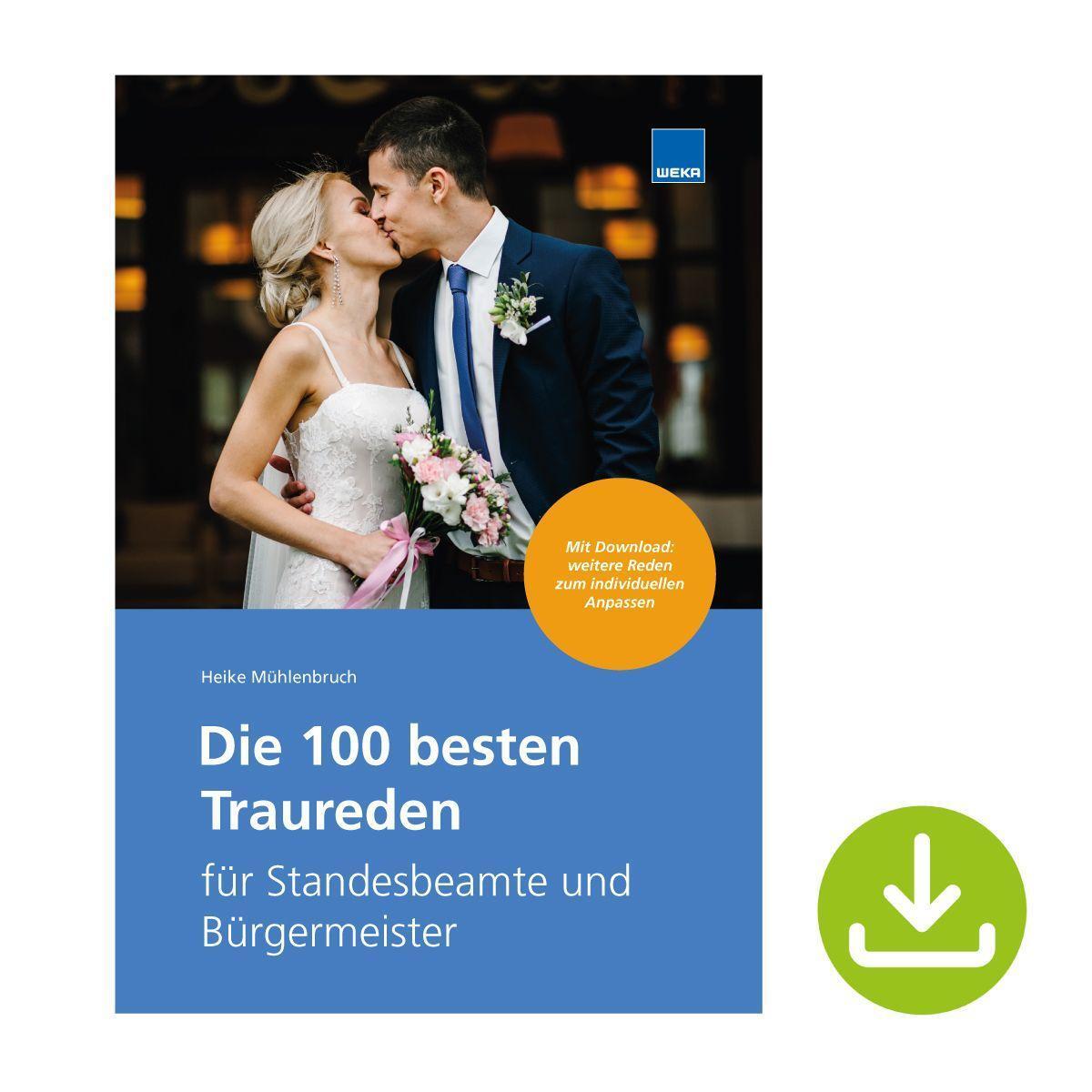 Cover: 9783811105287 | Die 100 besten Traureden | Heike Mühlenbruch | Taschenbuch | Deutsch