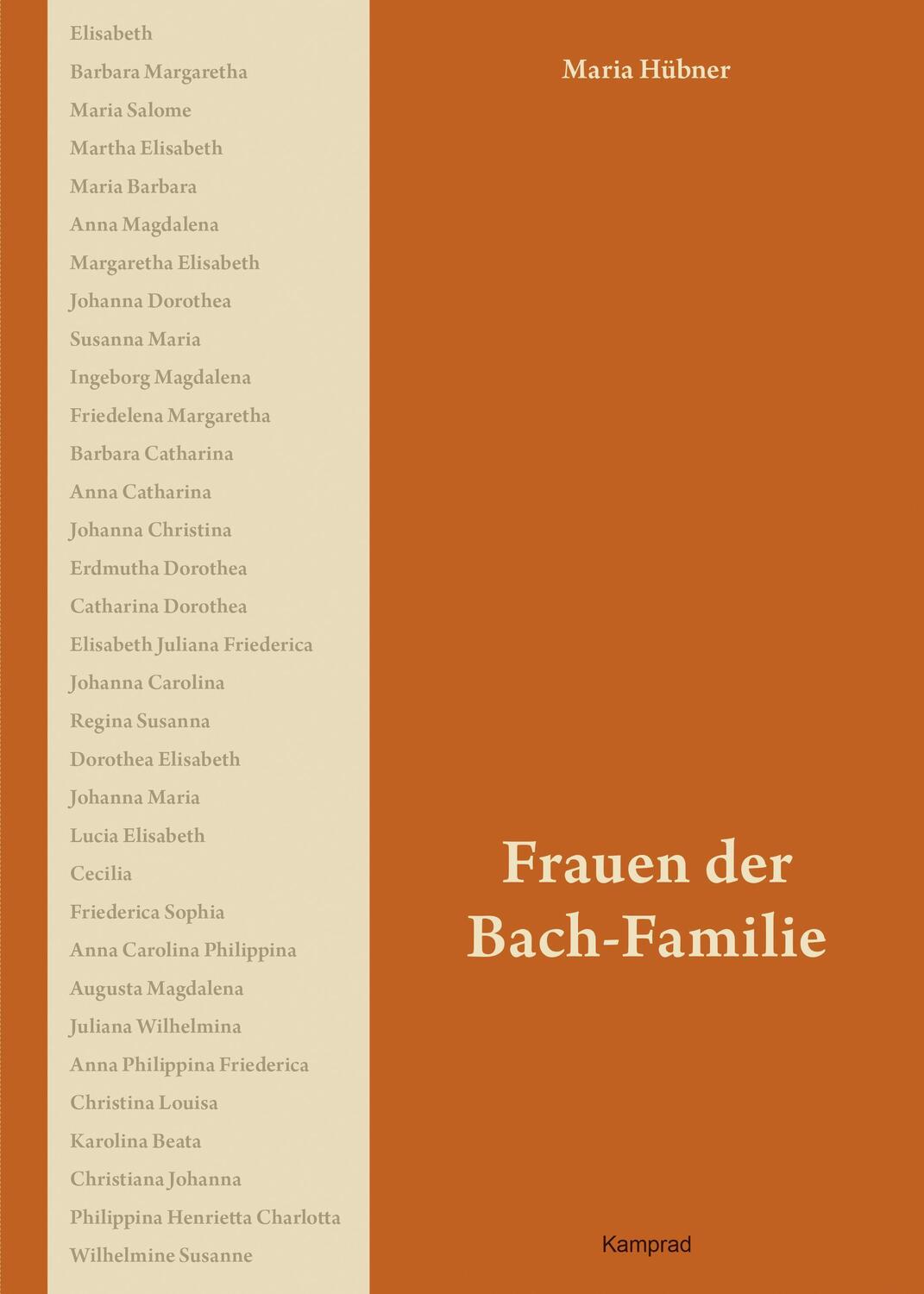 Cover: 9783957556622 | Frauen der Bach-Familie | Maria Hübner | Buch | Deutsch | 2021