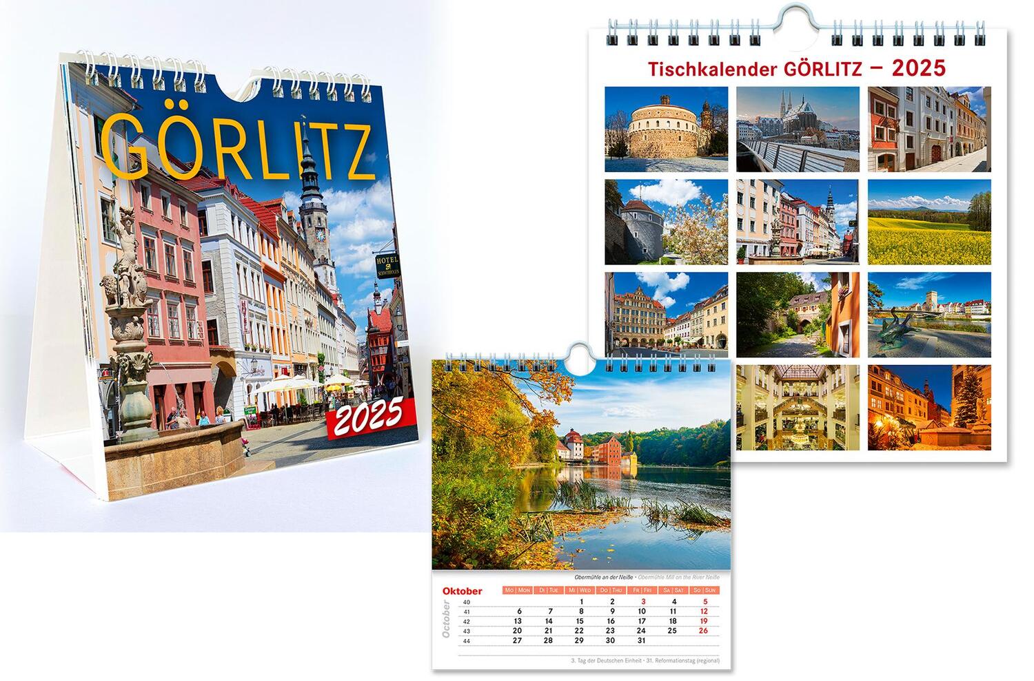 Bild: 4250582399429 | Kalender Görlitz 2025 | 13,5x14 cm - Tischkalender | Dietmar Berthold