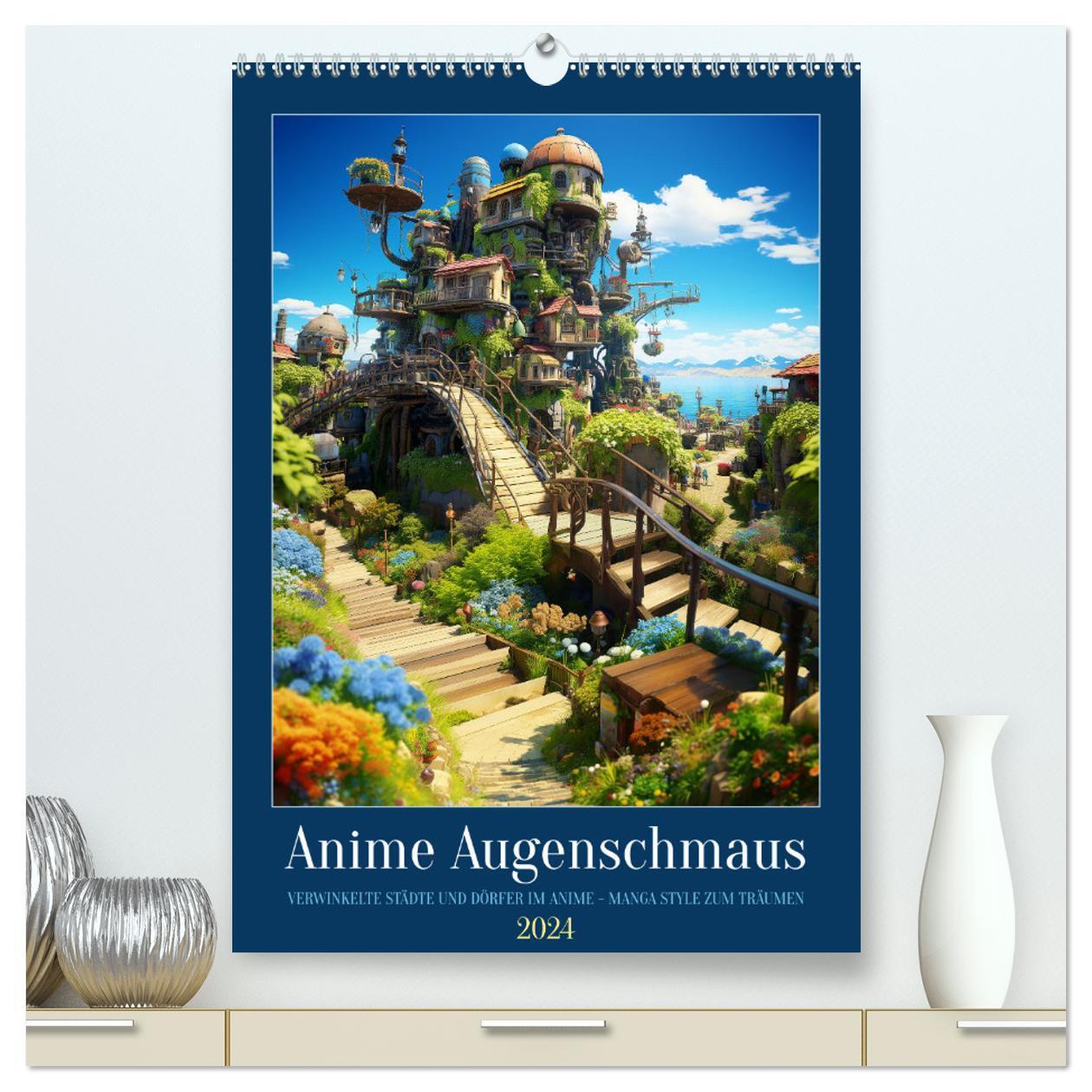Cover: 9783383685163 | Anime Augenschmaus (hochwertiger Premium Wandkalender 2024 DIN A2...