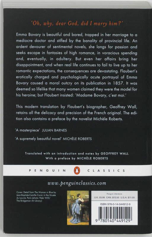 Rückseite: 9780140449129 | Madame Bovary | Gustave Flaubert | Taschenbuch | XLII | Englisch