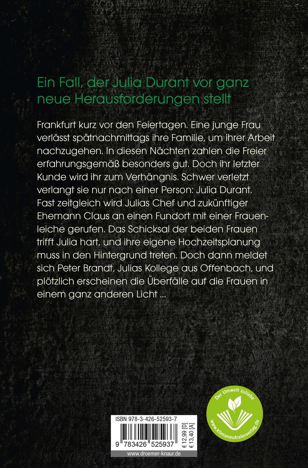 Rückseite: 9783426525937 | Todesruf | Julia Durants neuer Fall | Andreas Franz (u. a.) | Buch
