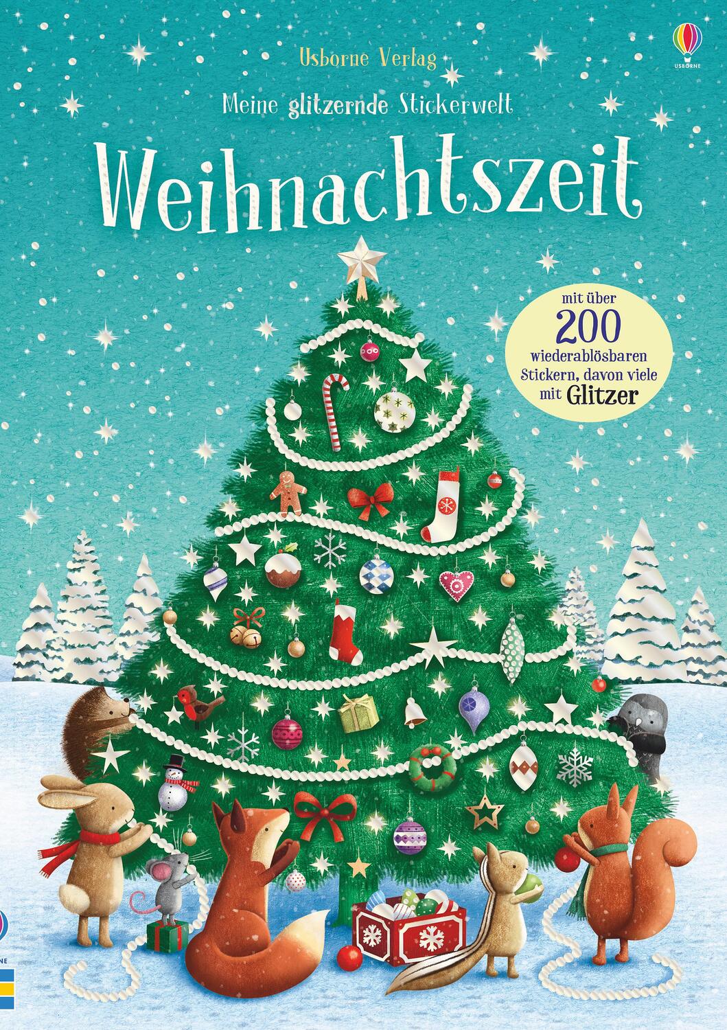 Cover: 9781789413021 | Meine glitzernde Stickerwelt: Weihnachtszeit | mit über 250 Stickern
