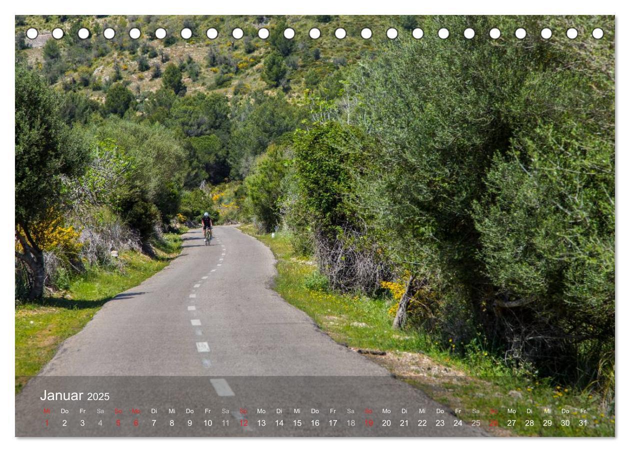 Bild: 9783435606870 | Mit dem Rennrad auf Mallorca (Tischkalender 2025 DIN A5 quer),...