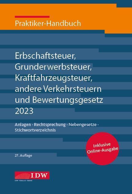 Cover: 9783802127830 | Praktiker-Handbuch Erbschaftsteuer, Grunderwerbsteuer,...