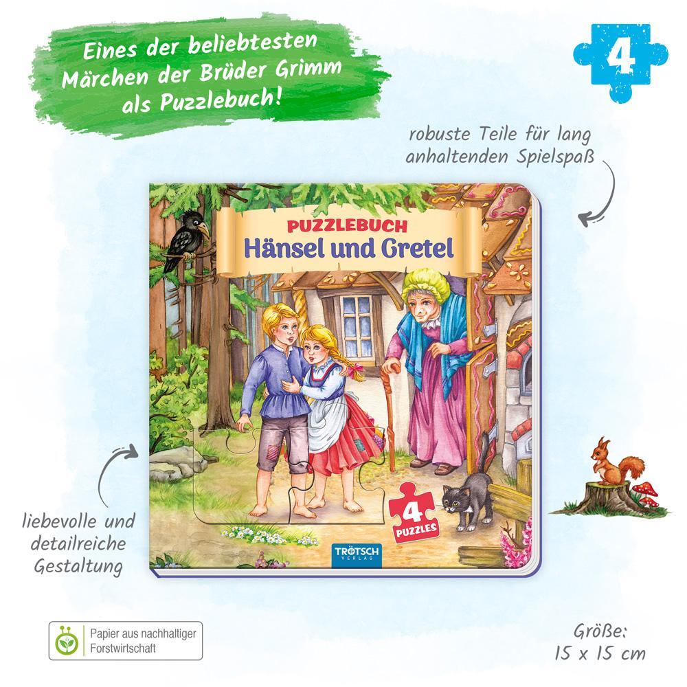 Bild: 9783965526723 | Trötsch Pappenbuch Puzzlebuch Hänsel und Gretel | Trötsch Verlag