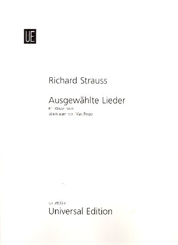 Cover: 9790008090370 | Strauss, R: Ausgewählte Lieder/ Klavier | Richard Strauss | Buch