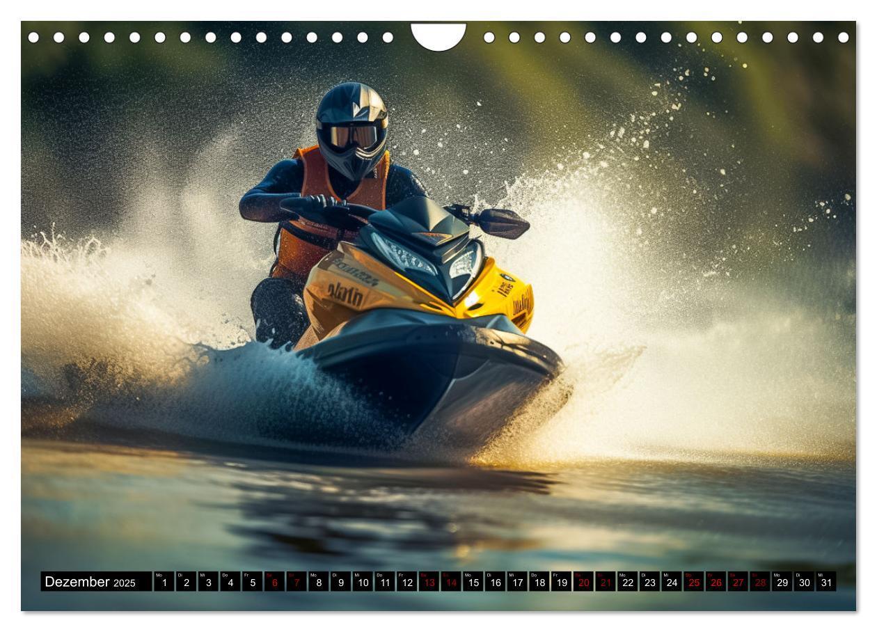 Bild: 9783383869860 | Jetski Power (Wandkalender 2025 DIN A4 quer), CALVENDO Monatskalender