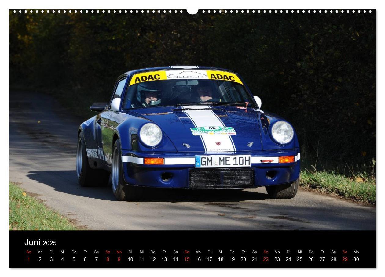 Bild: 9783435631032 | Bergrennen und Rallye im Porsche (Wandkalender 2025 DIN A2 quer),...