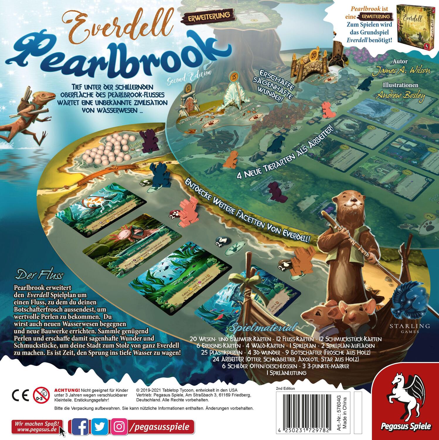 Bild: 4250231729782 | Everdell: Pearlbrook, 2. Edition (deutsche Ausgabe) | Spiel | Deutsch