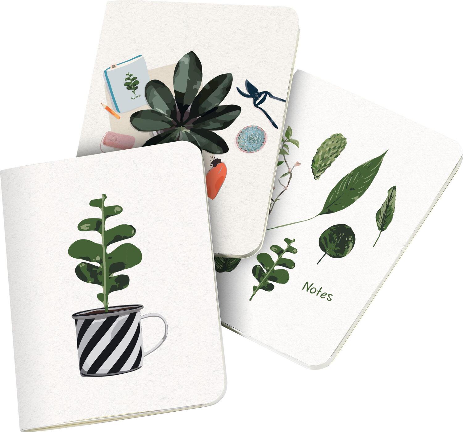 Bild: 4250915934266 | Plant it - Love it! Mini-Notizhefte | Set mit 3 Motiven | Notizbuch