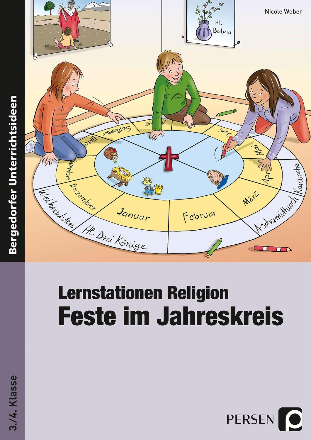 Cover: 9783403236344 | Lernstationen Religion: Feste im Jahreskreis | 3. und 4. Klasse | Buch