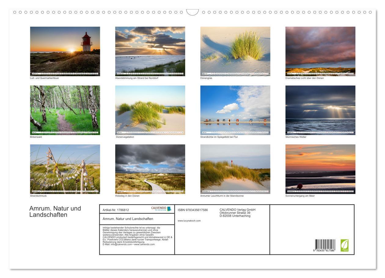 Bild: 9783435617586 | Amrum. Natur und Landschaften (Wandkalender 2025 DIN A2 quer),...