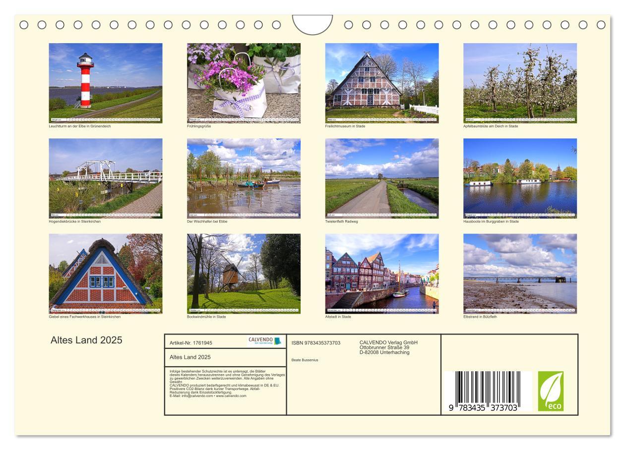 Bild: 9783435373703 | Altes Land 2025 (Wandkalender 2025 DIN A4 quer), CALVENDO...