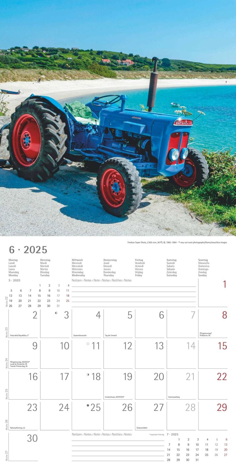 Bild: 4251732343170 | Traktoren Classics 2025 - Broschürenkalender 30x30 cm (30x60...