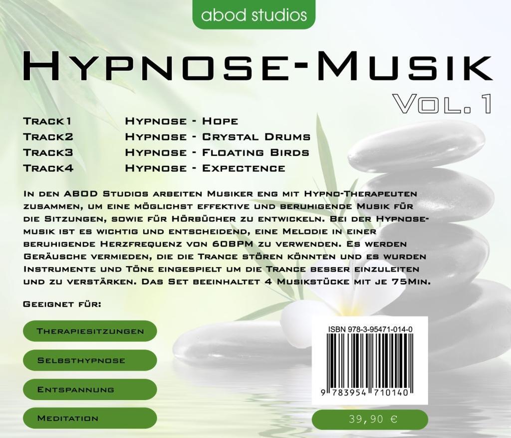 Bild: 9783954710140 | Hypnose-Musik für Therapeuten | 4 Tracks mit je 75 Minuten | Audio-CD