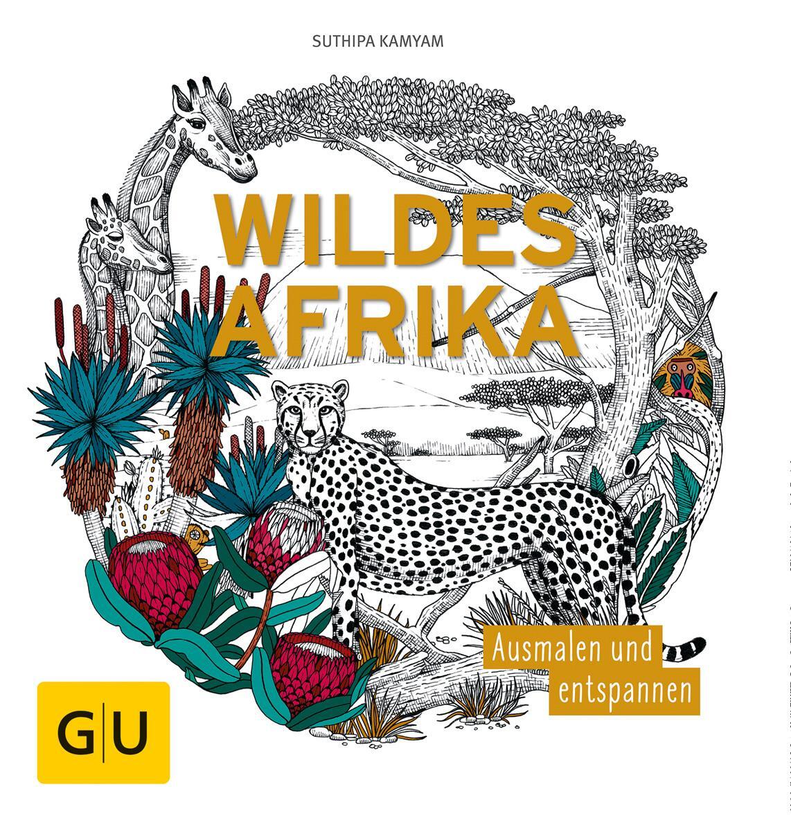 Cover: 4026633000459 | Wildes Afrika | Ausmalen und entspannen | Suthipa Kamyam | Notizbuch