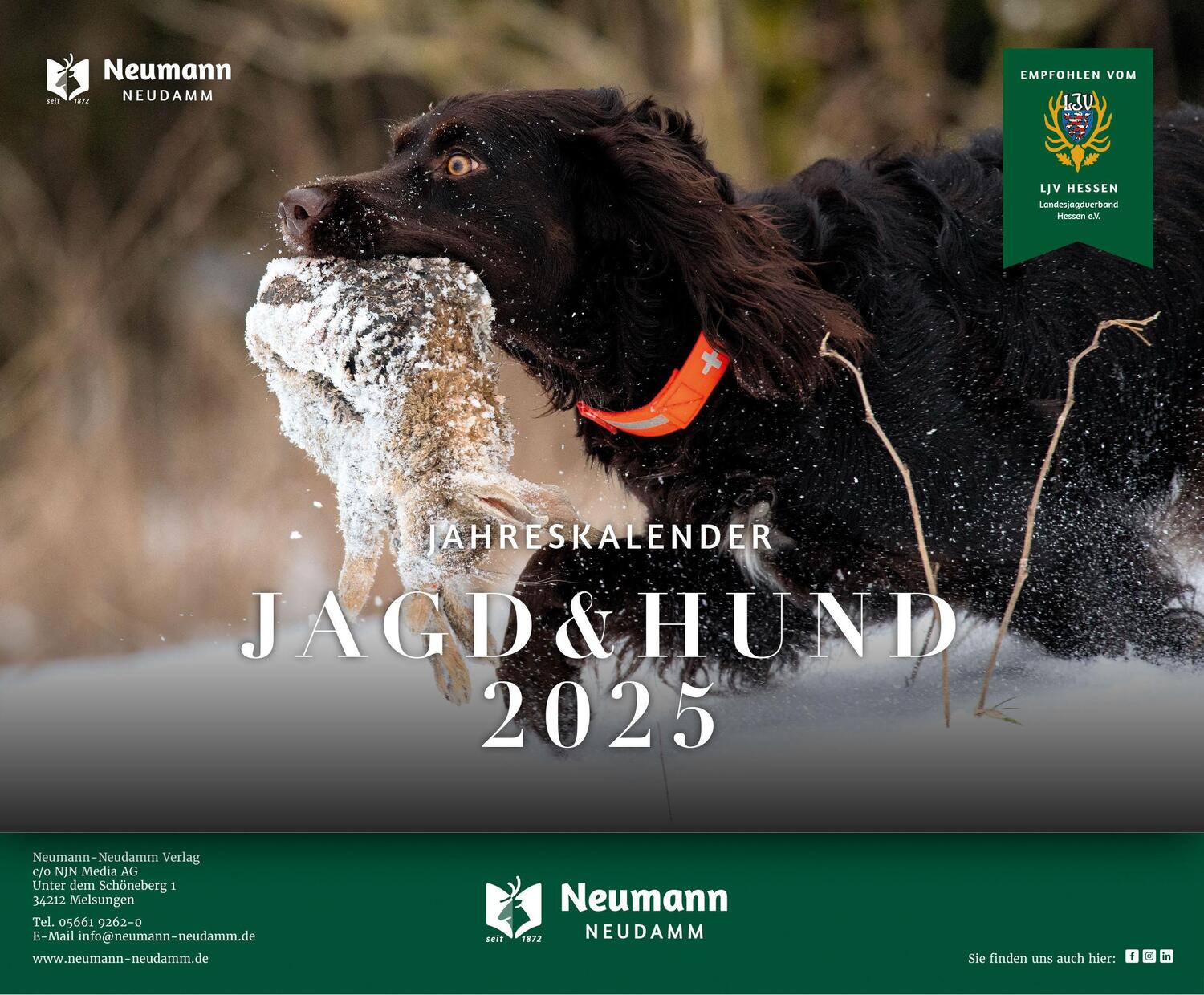 Cover: 9783788820954 | Jagd &amp; Hund 2025 | Kalender mit Informationen rund um die Jagd | 14 S.