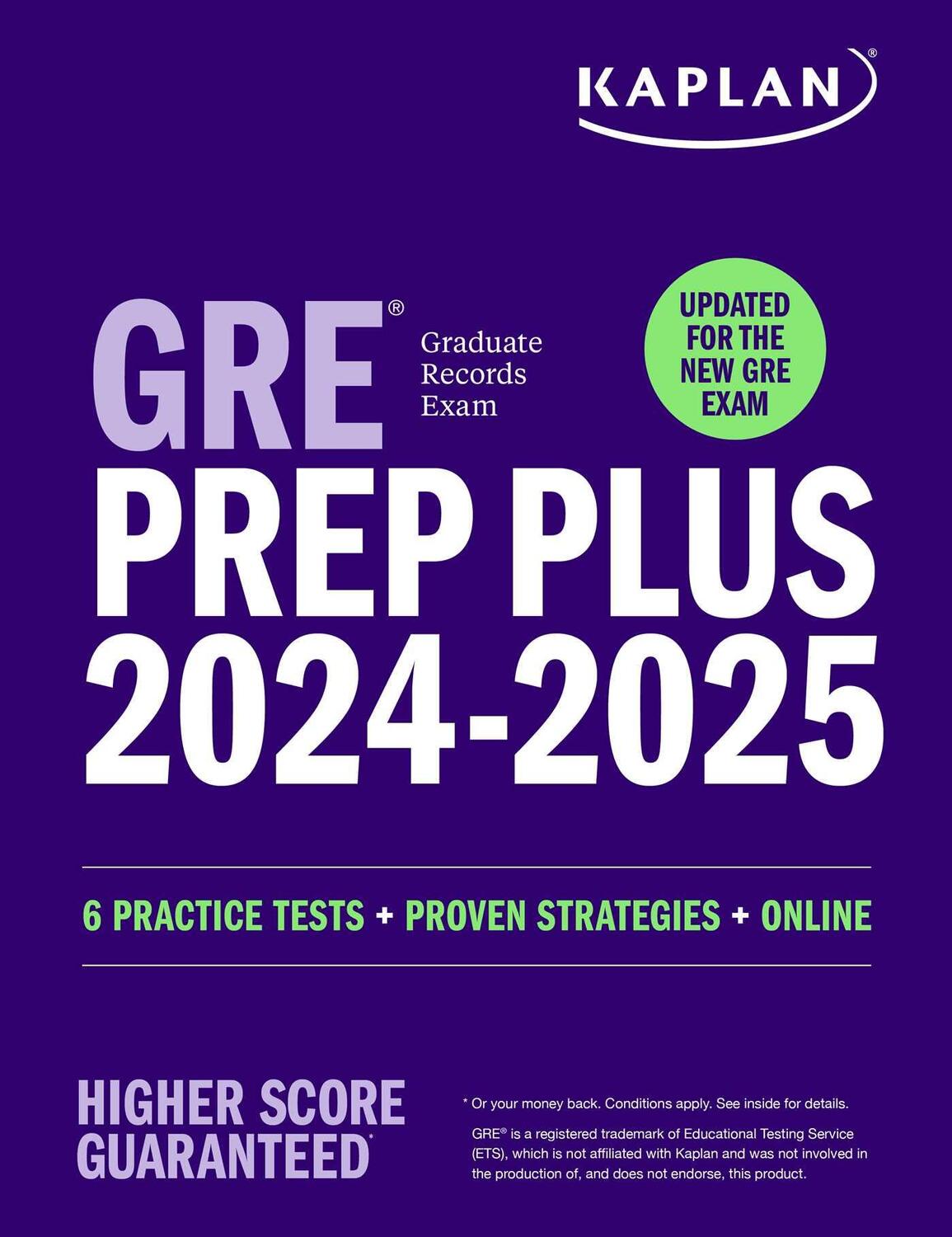 Cover: 9781506292380 | GRE Prep Plus 2024-2025 - Updated for the New GRE | Kaplan Test Prep