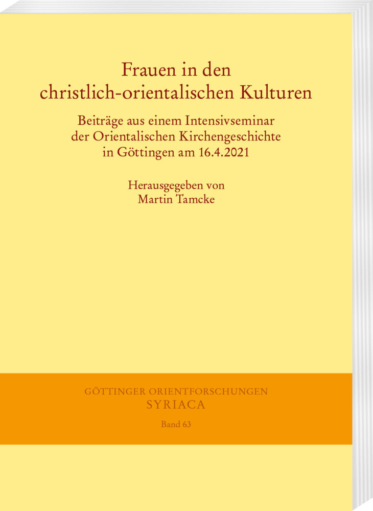 Cover: 9783447118293 | Frauen in den christlich-orientalischen Kulturen | Martin Tamcke