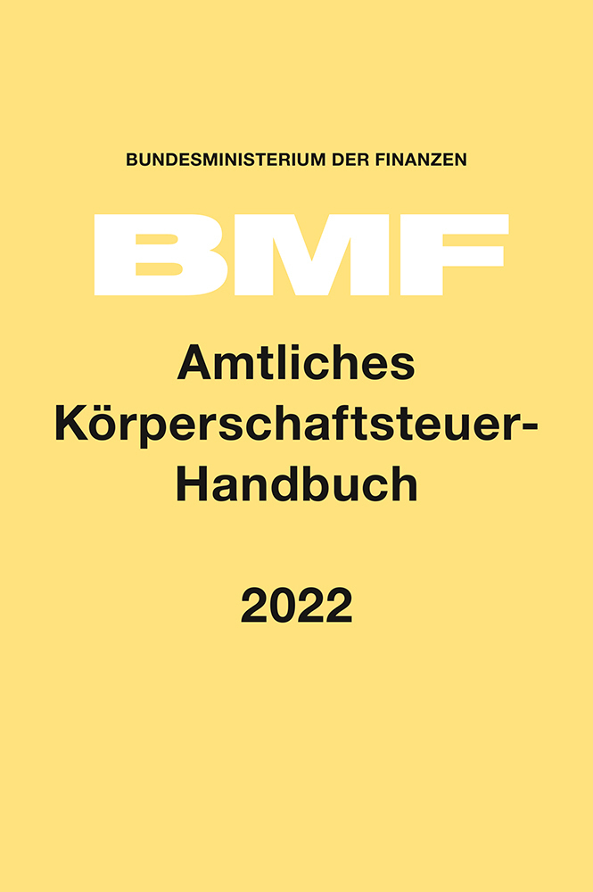 Cover: 9783415071650 | Amtliches Körperschaftsteuer-Handbuch 2022 | Finanzen | Buch | Deutsch
