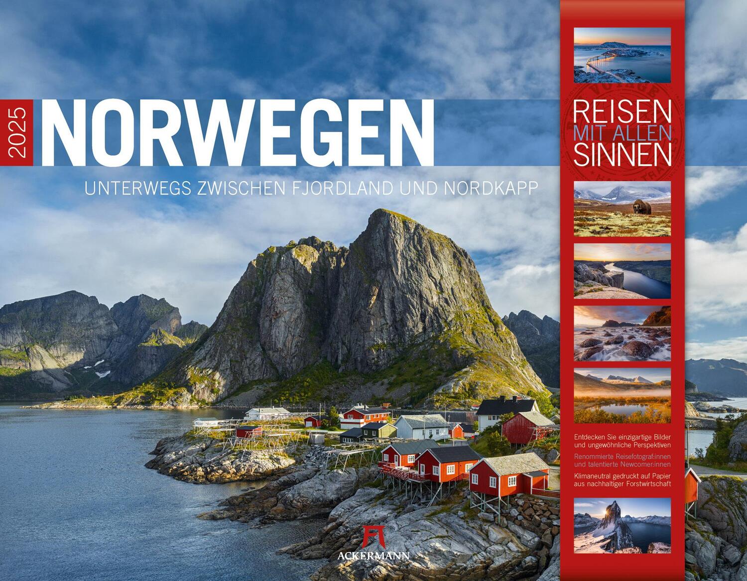 Cover: 9783838425467 | Norwegen - Unterwegs zwischen Fjordland und Nordkapp Kalender 2025