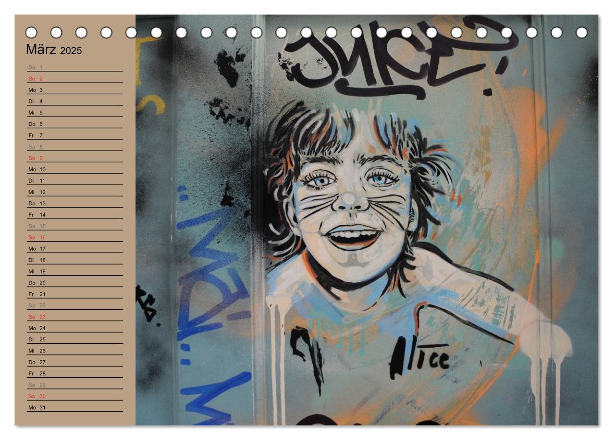 Bild: 9783435721252 | Street-Art Berlin (Tischkalender 2025 DIN A5 quer), CALVENDO...