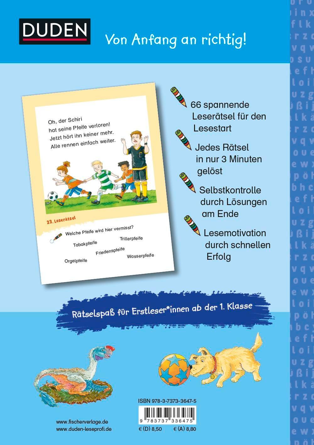 Rückseite: 9783737336475 | Duden Leseprofi - Coole Leserätsel zum Schulstart - Dinos und...