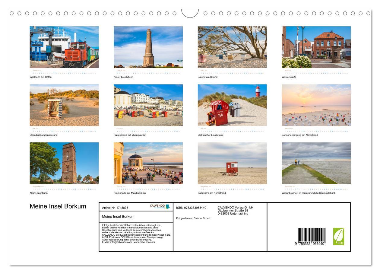 Bild: 9783383955440 | Meine Insel Borkum (Wandkalender 2025 DIN A3 quer), CALVENDO...