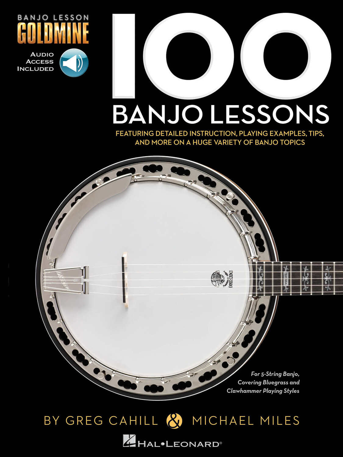 Cover: 888680649654 | 100 Banjo Lessons | Guitar Lesson Goldmine Series | Banjo | 2019
