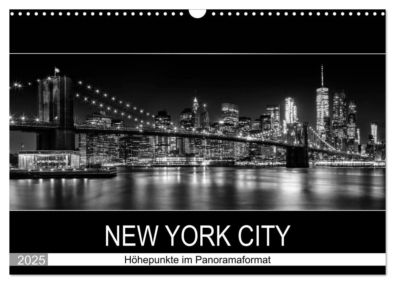 Cover: 9783435773220 | NEW YORK CITY Höhepunkte im Panoramaformat (Wandkalender 2025 DIN...