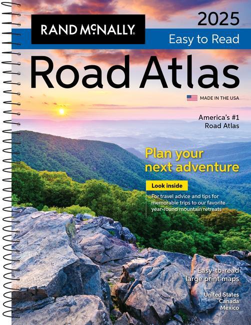 Cover: 9780528027574 | Rand McNally 2025 Easy-To-Read Midsize Road Atlas | Rand Mcnally