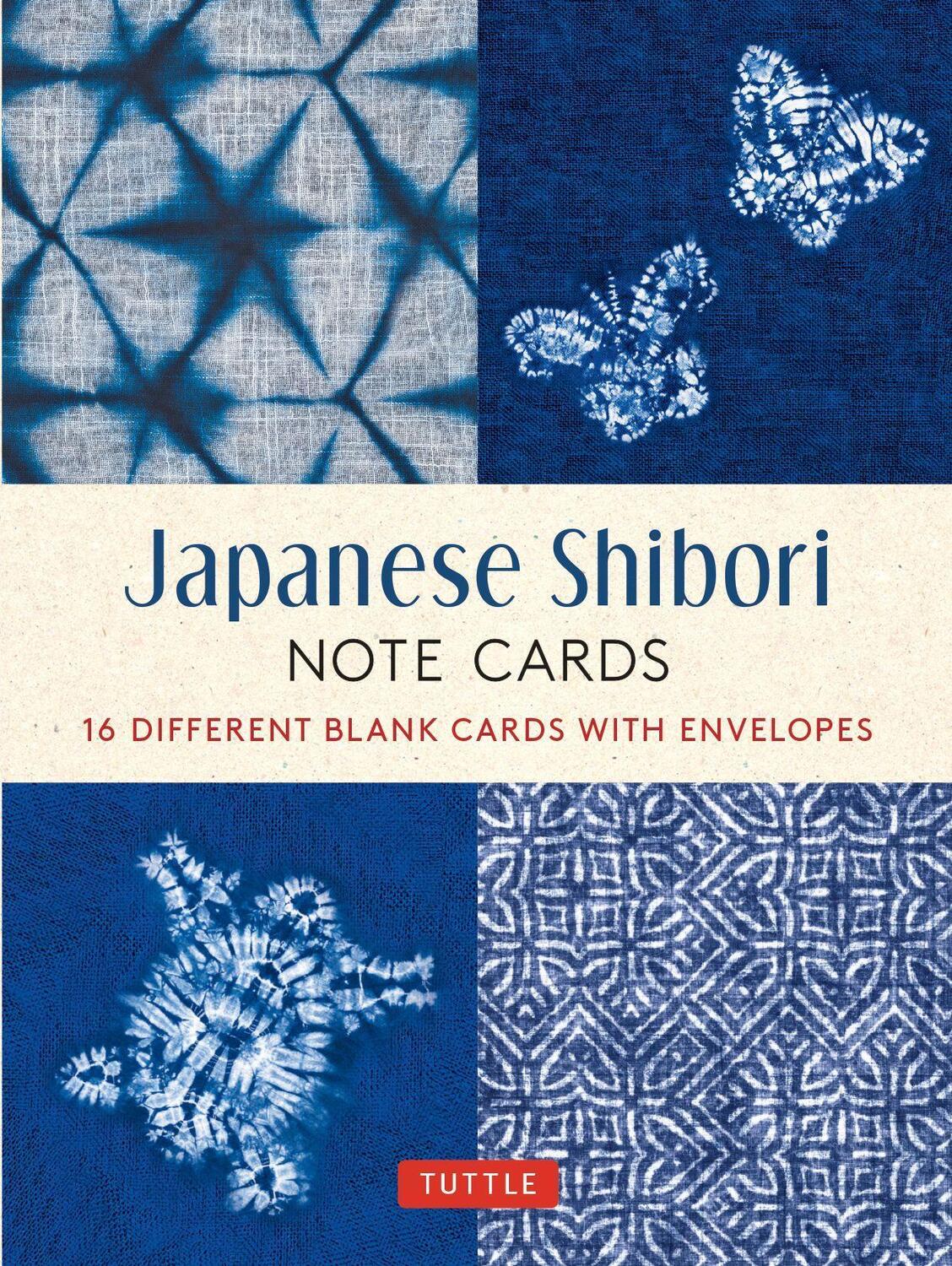 Cover: 9780804853552 | Japanese Shibori, 16 Note Cards | Tuttle Studio | Box | Englisch