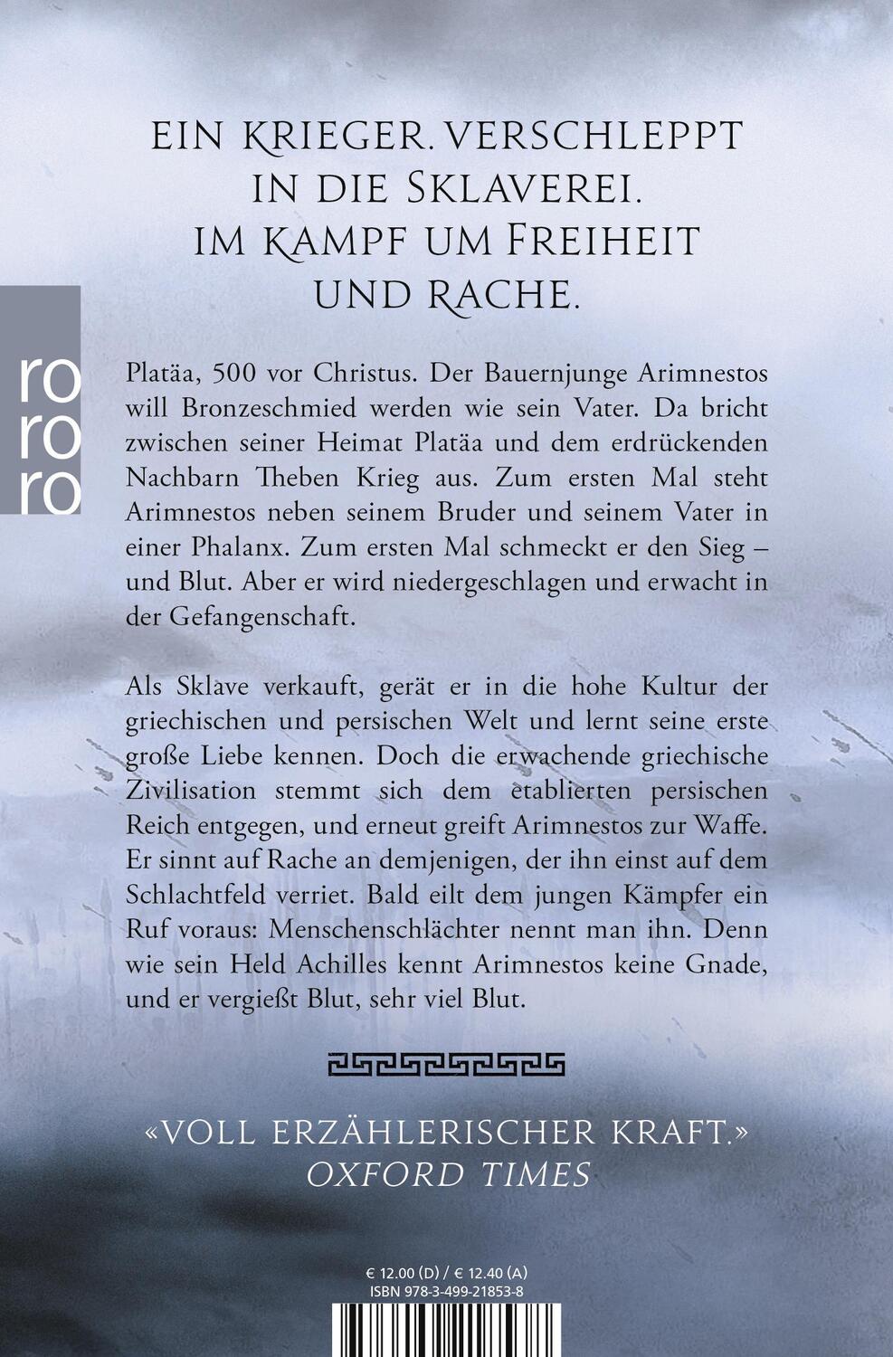 Rückseite: 9783499218538 | Der Lange Krieg: Sohn des Achill | Historischer Roman | Cameron | Buch