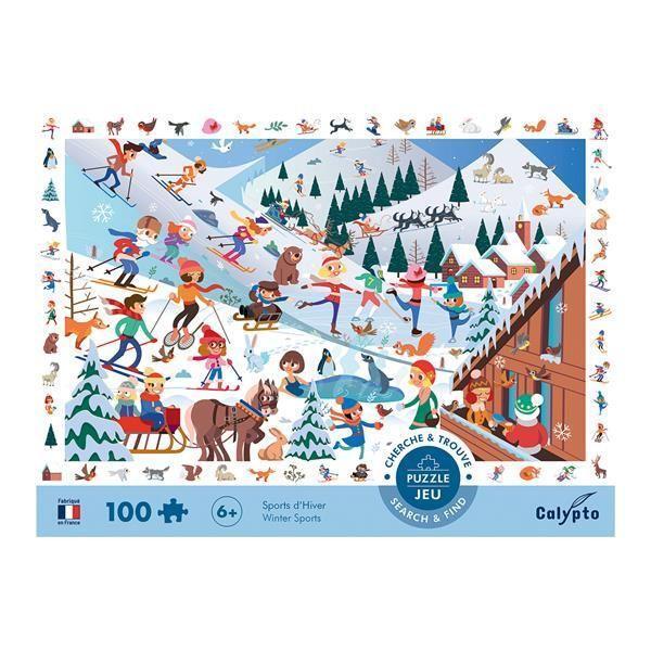 Bild: 3760124875003 | Calypto - Wintersport 100 XL Teile Puzzle | Sentosphere | Spiel | 2023