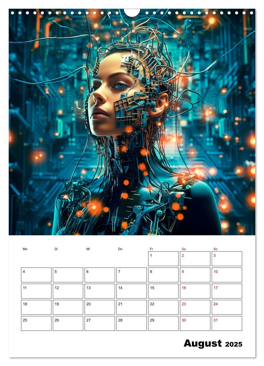 Bild: 9783435849789 | KÜNSTLICHE INTELLIGENZ Cooler Terminplaner (Wandkalender 2025 DIN...