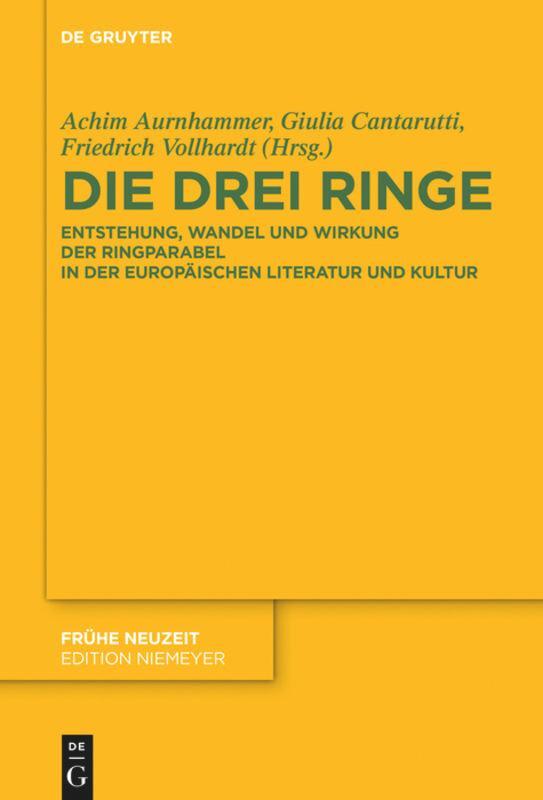 Cover: 9783110452679 | Die drei Ringe | Achim Aurnhammer (u. a.) | Buch | ISSN | Deutsch