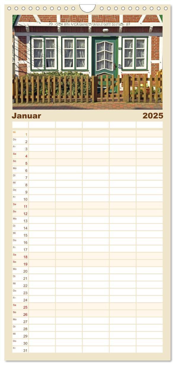 Bild: 9783457123058 | Familienplaner 2025 - Ostfriesland mit 5 Spalten (Wandkalender, 21...