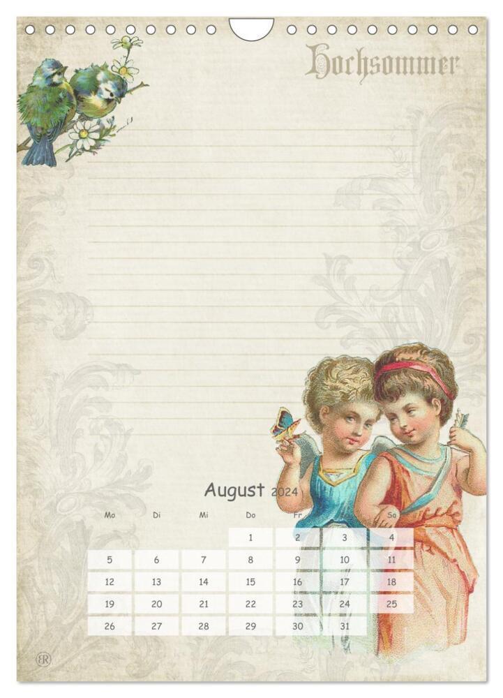 Bild: 9783675766136 | Nostalgie-Jahr, Motive aus alten Poesiealben (Wandkalender 2024 DIN...