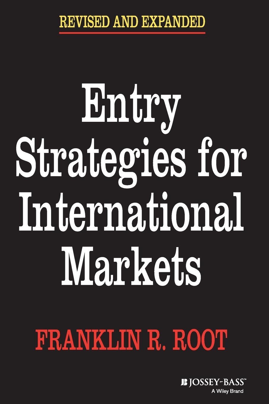 Cover: 9780787945718 | Entry Strategies for International Markets | Franklin R Root | Buch